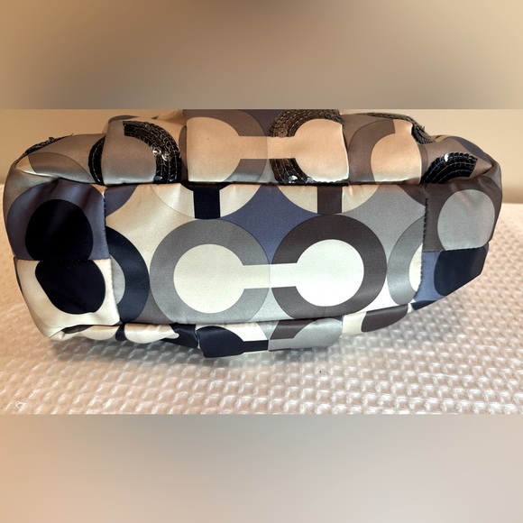 Coach Madison Scarf Print Sequin Shoulder Bag - Picture 5 of 11